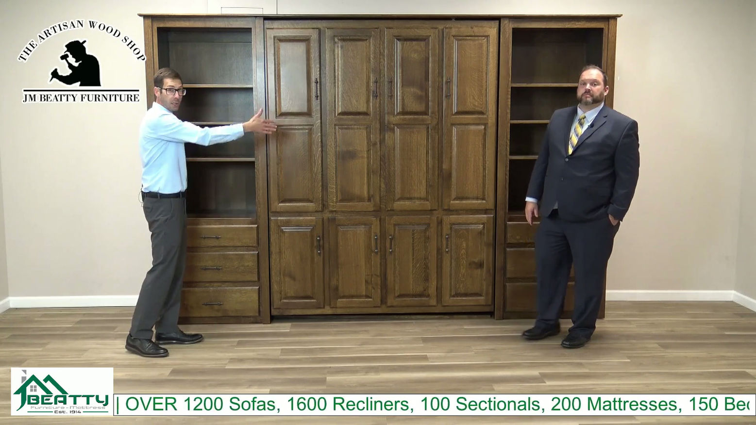 AMISH CRAFTED MURPHY BED